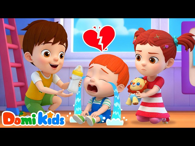 When Mom's Away👋[NEW] | Warm Daily Life Rhyme | Sing Along Domi Kids | Nursery Rhymes & Kids Songs