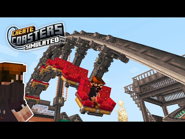 REAL roller coasters in Minecraft Create Mod!