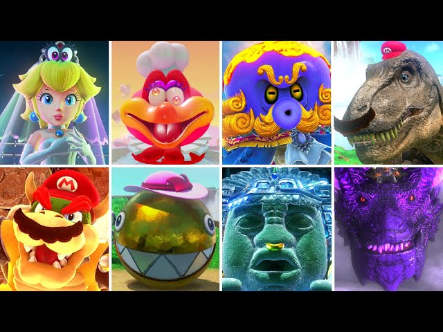 Super Mario Odyssey - All Bosses (Switch 2)