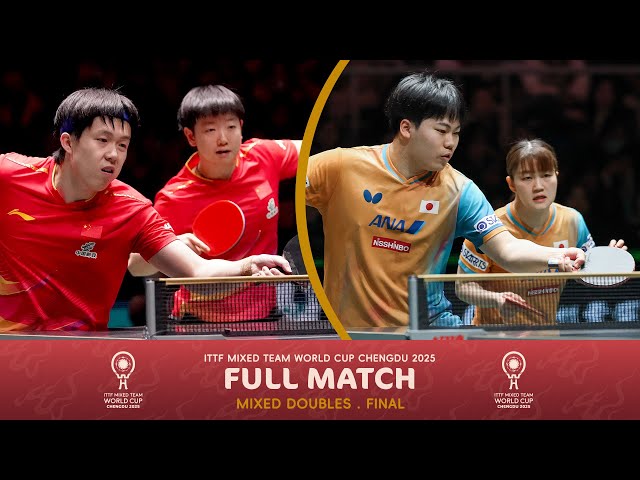 FULL MATCH | Wang/Sun vs Matsushima/Odo | Final - ITTF Mixed Team World Cup 2025