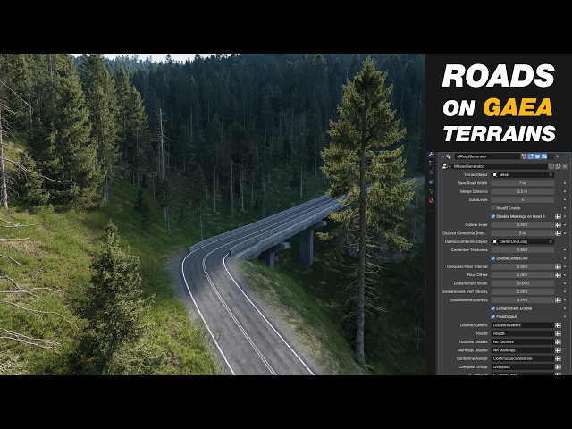 This Free Tool Creates Road Networks on Gaea Terrains!