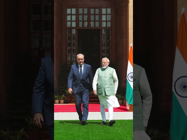 PM Modi meets Swiss President Guy Parmelin, at Hyderabad House, New Delhi | #shorts
