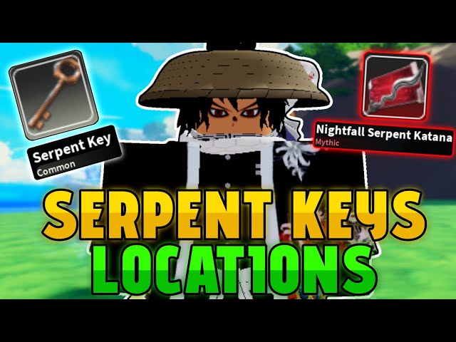 ALL Serpent Keys LOCATIONS To Unlock Nightfall Serpent Katana V2 In Project Slayers 2!