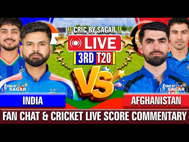 India vs Afghanistan | IND vs AFG 3rd T20 | Cricket Live Score Commentary | 17 Sep 2026