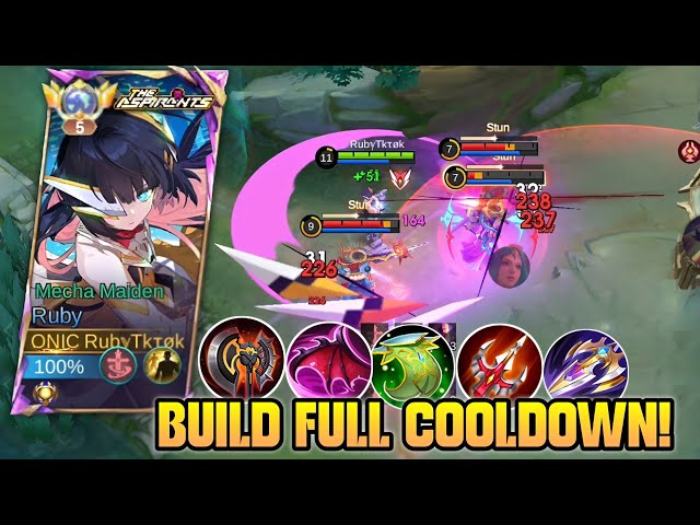 AULUS SAMPE KENA MENTALNYA LAWAN RUBY!! BUILD RUBY FULL COOLDOWN! MLBB