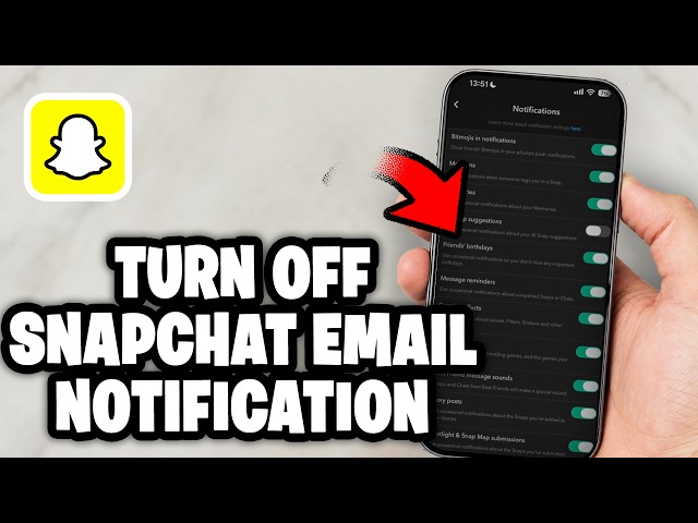 How To Turn Off Snapchat Email Notifications