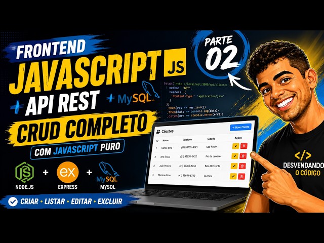 JavaScript + REST API + MySQL | Full Frontend CRUD