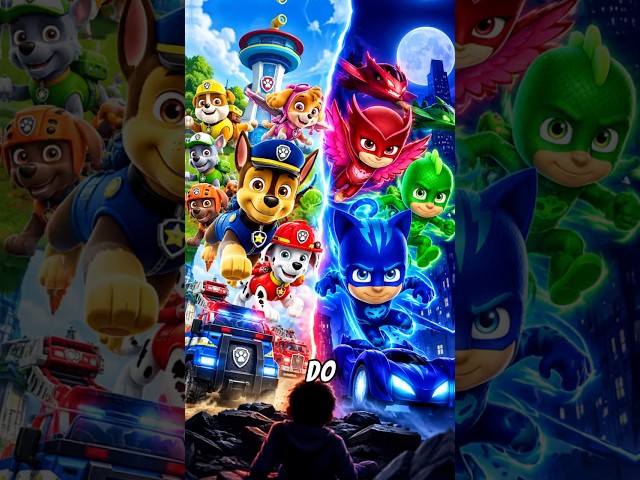 Paw Patrol vs PJ Masks 😱 Who Will Save You? #pawpatrol #shorts