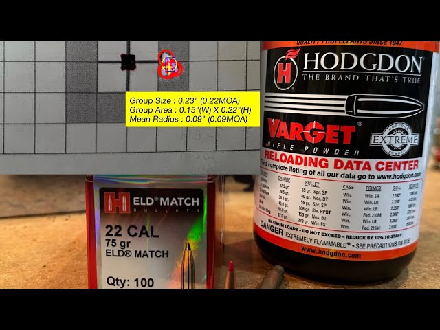 1/4 MOA 223 load development, 75gr ELD-M