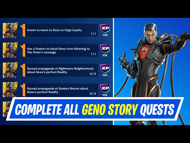 Fortnite Complete Story Quests - How to EASILY Complete Geno: The Ultimate Reality Quests (Part 2)