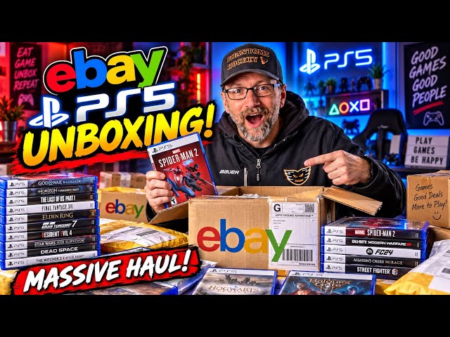 I Bought a TON of PS5 Games on eBay… Massive PlayStation 5 Unboxing!