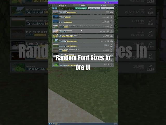 Random Font Sizes in Ore UI