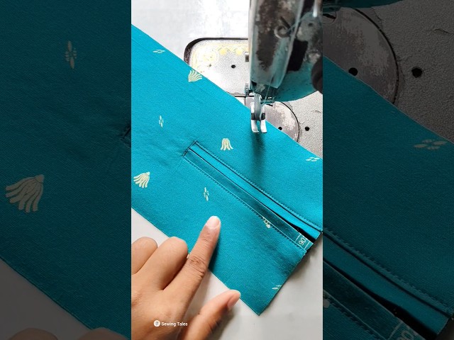 simple zipper Sewing tutorial for beginners @Sewingtales #shorts #short #shortvideo #viral #diy