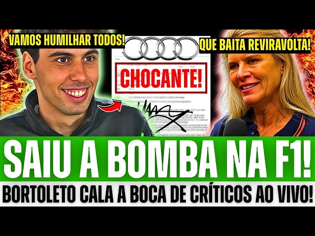 🚨 BORTOLETO HUMILIATES CRITICS LIVE WITH SHOCKING STATEMENT AT AUDI!
