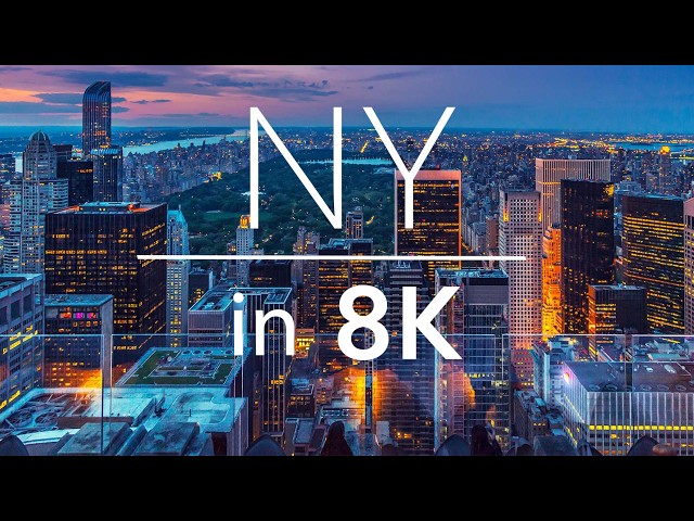New York in 8K ULTRA-HD HDR | Heart of America (240 FPS)