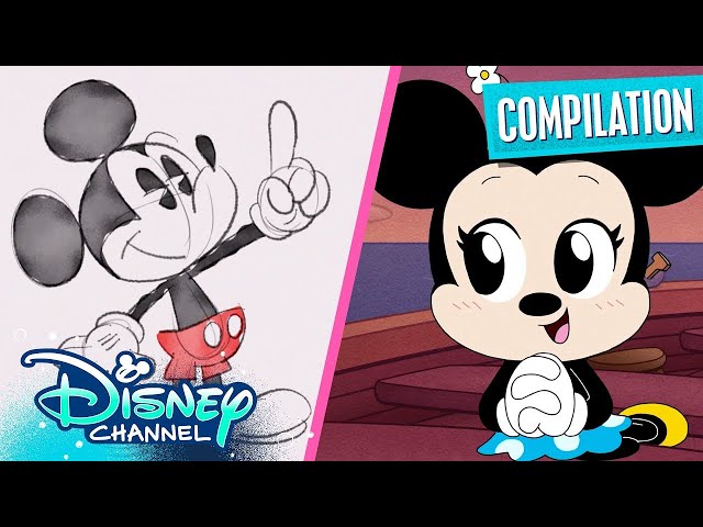 Mickey & Minnie Cartoons | Chibi Tiny Tales | How Not To Draw | Compilation |@disneychannelanimation