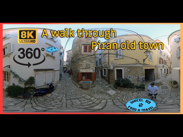 Lost in Piran's Old Town - Complete 8K Walking Tour VR 360 video