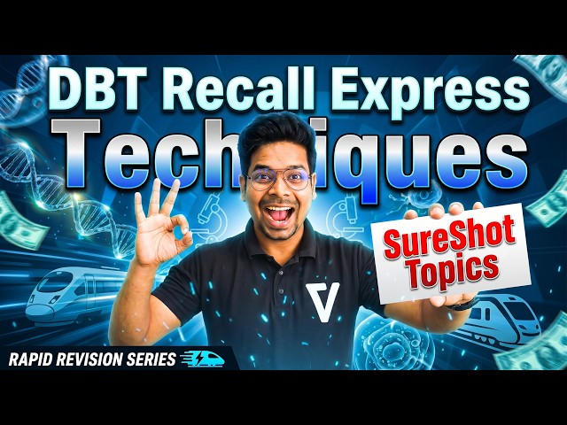 DBT-BET 2026 | Techniques Recall Express | Exam Se Pehle SureShot Topics | By Virendra Singh |