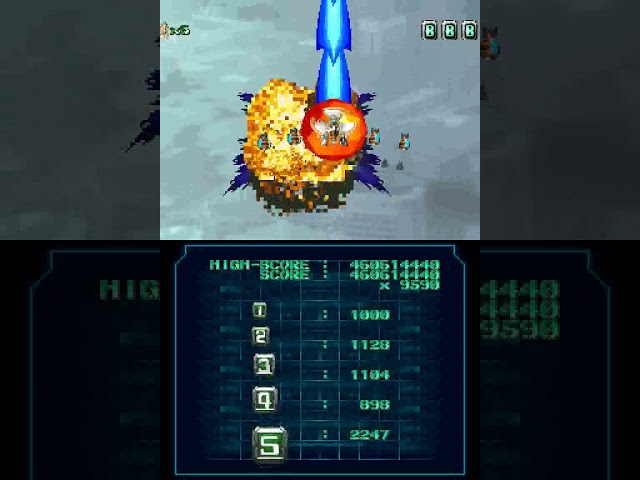 Ketsui Death Label (DS) - No Miss No Bomb Full Run + Ending