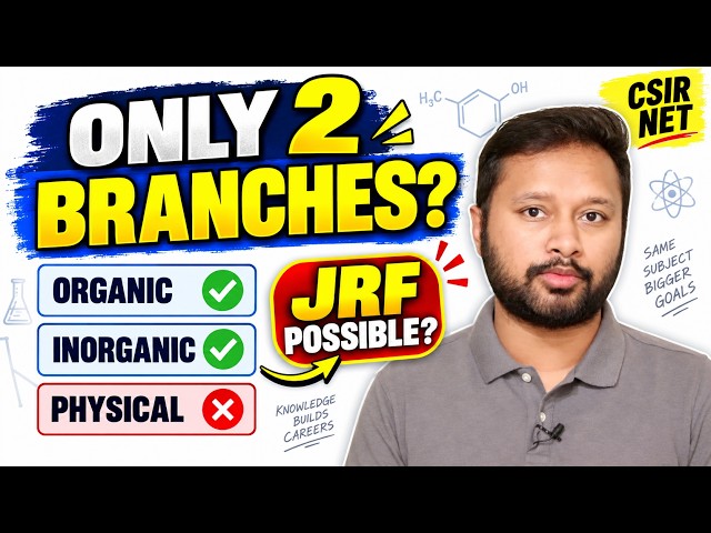 Can You Crack CSIR NET JRF With Only 2 Branches? All 'Bout Chemistry