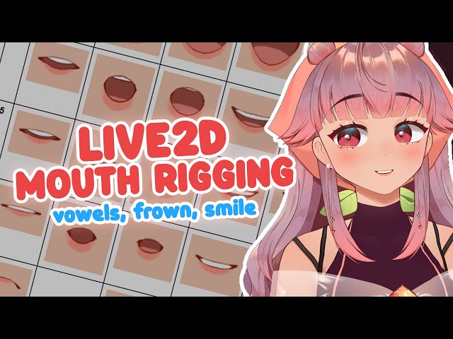 【Live2D Cubism】VTuber Model Mouth Rigging Tutorial (vowels/aeiou, frown, smile)