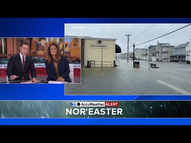 Nor'easter New Jersey Update: Ocean waters rise, flood NJ beaches