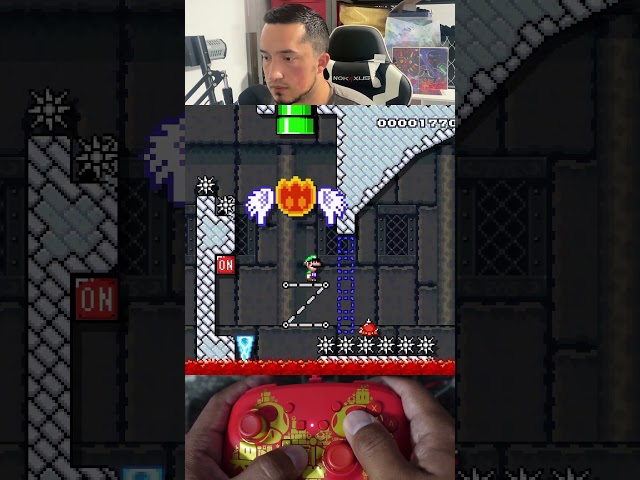 Green Mario disrespects Boom Boom's castle #supermariomaker2 #smm2