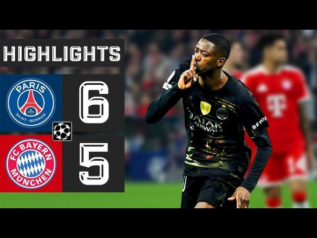 9 goals in a crazy match! Bayern Munich vs Paris Saint Germain 5 4 🔥 UEFA Champions League 2026
