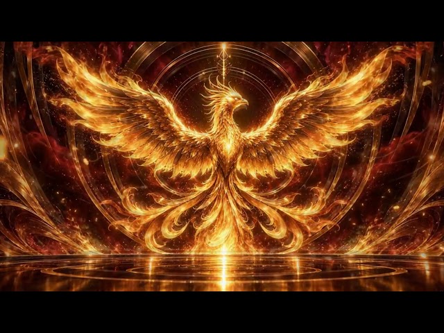 Golden Phoenix VJ Loop | Epic Firebird Stage Visual