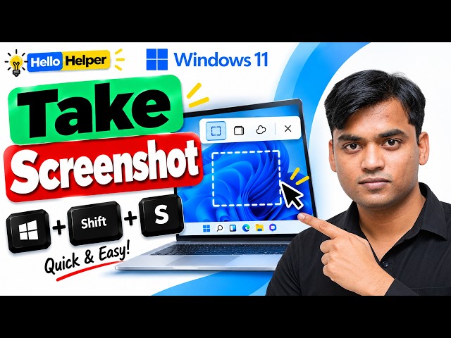 WINDOWS 11 | How to Take Screenshot in Windows 11 | Tutorial for Beginners