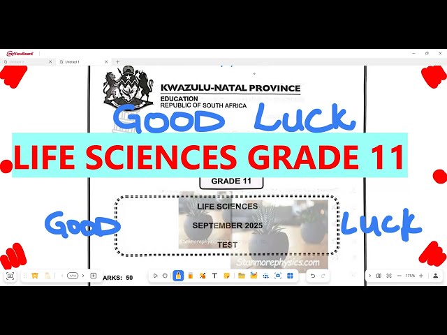 Life Sciences Grade 11 September Exam 2025 Term 3