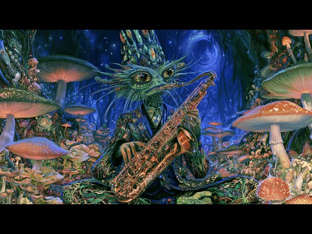 Spatial Plants - Jazzman in the Shroomy Forest [Psychedelic Visuals / 4K]