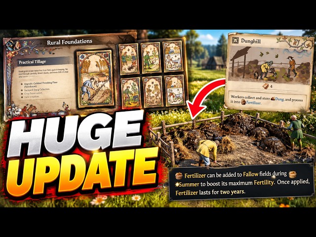 Manor Lords FINALLY Has New Development Perks! (HUGE Beta Update)