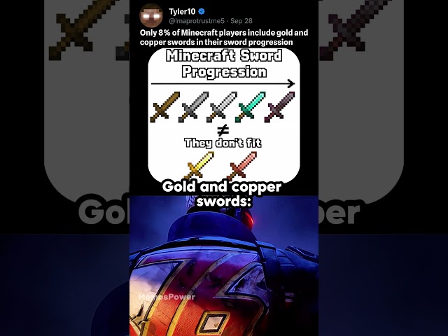 Why does nobody use these swords in Minecraft? 🤔 #minecraft #meme #relatable