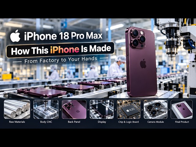 How iPhone 18 Pro Max Is Made in a Factory | From Raw Materials to Millions of iPhones