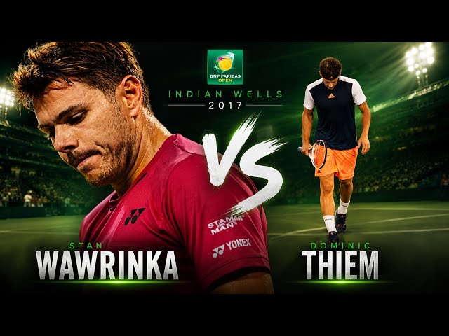 BATTLE OF BAZOOKA BACKHANDS! | Stan Wawrinka v. Dominic Thiem | Indian Wells 2017 QF Ext. Highlights