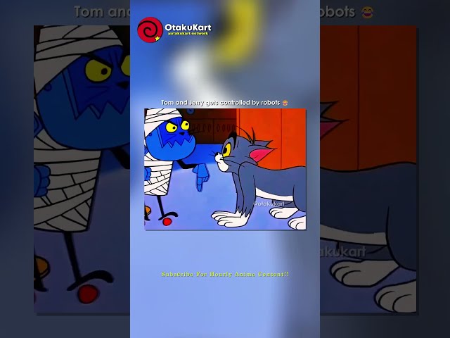 Tom and Jerry gets controlled by robots 😂 #shorts #cartoon