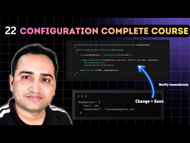 ASP.NET Core IOptionsMonitor for Live Worker Config | ASP.NET Core Background Services + Live Config