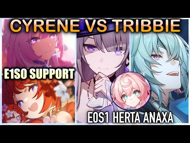 TRIBBIE VS CYRENE? Herta+Anaxa Support Comparison | MoC Team Showcase | Honkai Star Rail 3.7