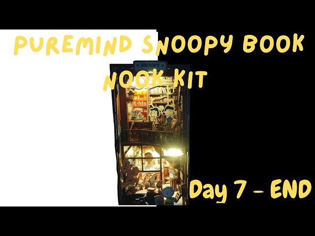 Day 7 *COMPLETE* Puremind Snoopy Book Nook -Wooden 3D Model