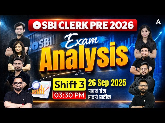 SBI Clerk 2026 Exam Analysis Shift 3 | Paper Review, Difficulty Level & Good Attempts