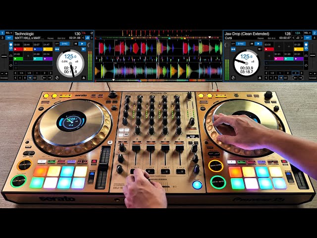PRO DJ DOES INSANE MIX ON THE GOLD DDJ-1000 SRT (Fast and Creative DJ Mixing)