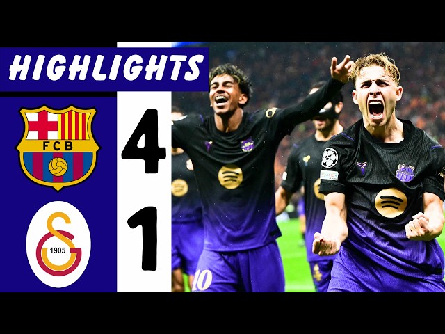 ALL GOALS - Galatasaray vs FC Barcelona 1-4 – Cancelo Goal & Lamine Yamal Assist | Champions League
