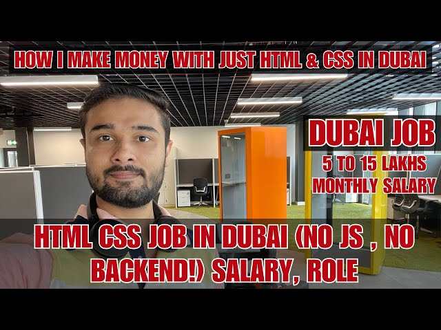 How I Make Money with Just HTML & CSS in Dubai (No JS, No Backend!)