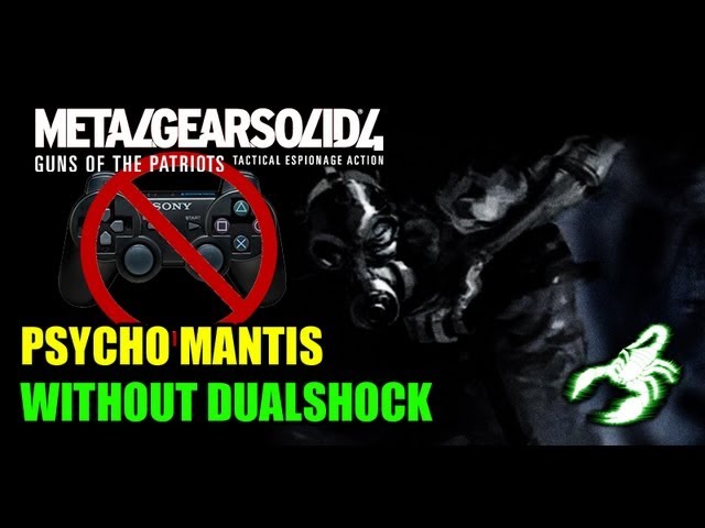 METAL GEAR SOLID 4  Psycho Mantis scene without DualShock