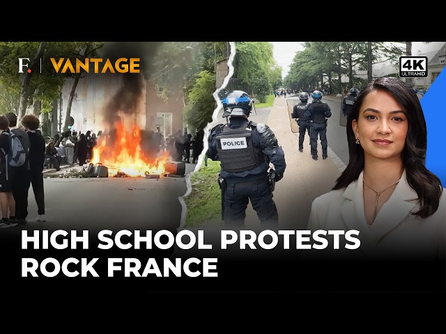 France High School Protests Turn Violent As Students Clash With Police | Vantage on Firstpost | 4K