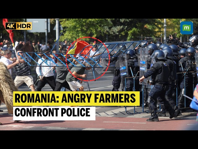 ROMANIA UNDER SIEGE? Farmers Clash With Police In BUCHAREST As Protest Turns Violent | N18G