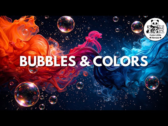 Amazing Soap Bubbles & Calming Jazz Music for Classroom Focus | Color Flow for Autism Support
