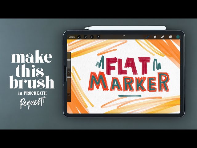 Create Flat Marker Brush in PROCREATE