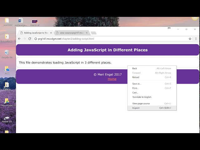 Where to place your JavaScript code